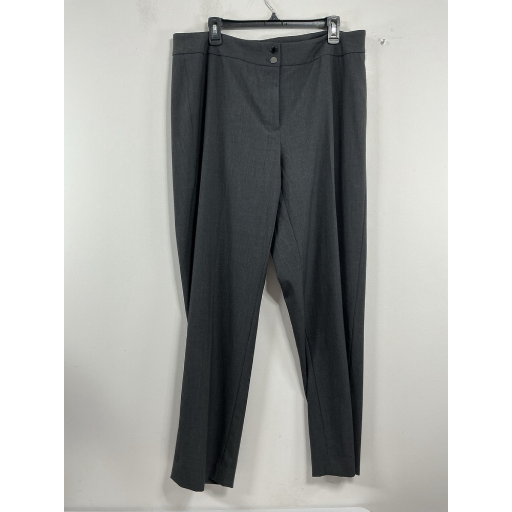 Womans Calvin Klein Traditional Dress Pants 14 W Gray